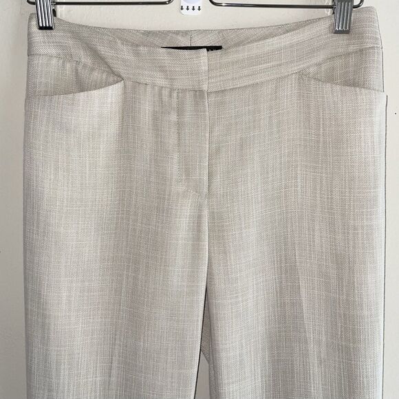 Antonio Melani Beige Dress Pants Size 2 Trousers Straight Leg Casual Lightweight - Picture 2 of 10